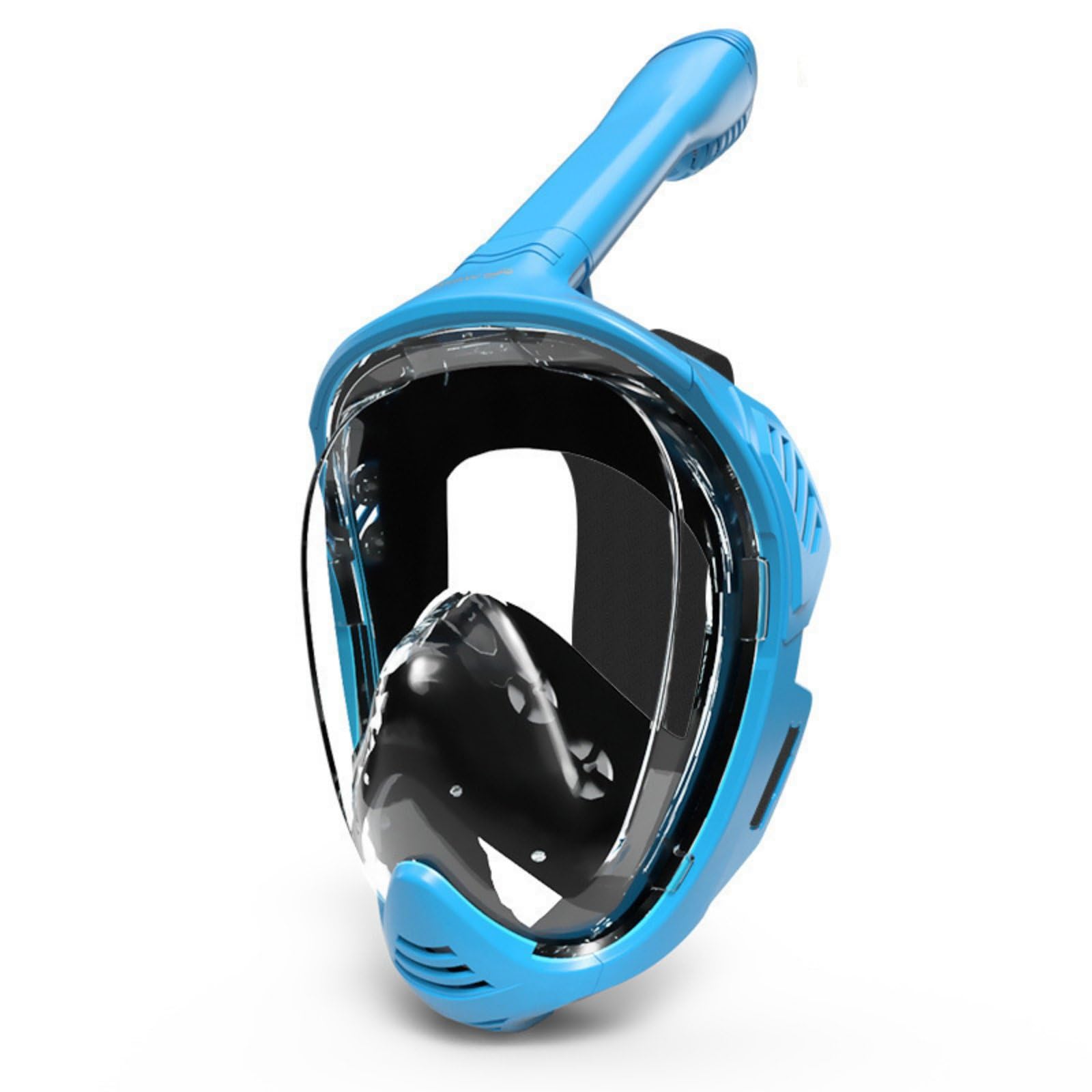 Máscara Facial Completa de Snorkel Visión Clara Máscara de Cara Completa Ajustable Snorkel Seco para Adultos, Natación