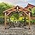 Backyard Discovery Norwood 14x12 All Cedar Wood Gazebo,Thermal Insulated Steel Roof, Durable, Supports Snow Loads and Wind Speed, Rot Resistant, Backyard, Deck, Garden, Patio Light Brown