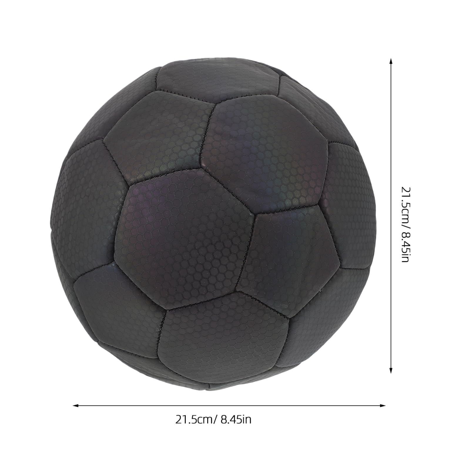 Happyyami Balón de Fútbol Reflectante Holográfico Que Brilla Oscuridad