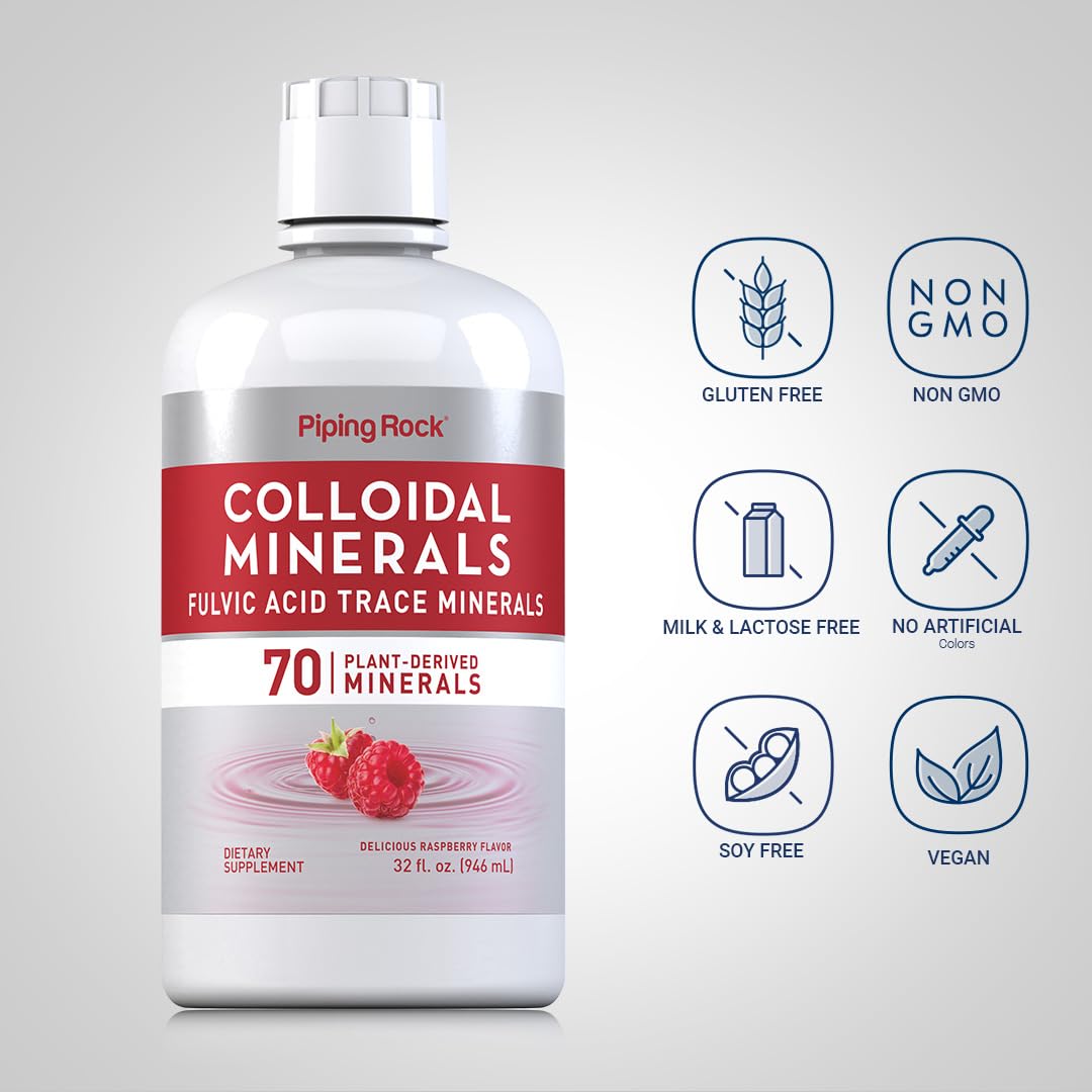 Piping Rock Colloidal Minerals Liquid | 32 fl oz | Fulvic Acid — Amazon image 3