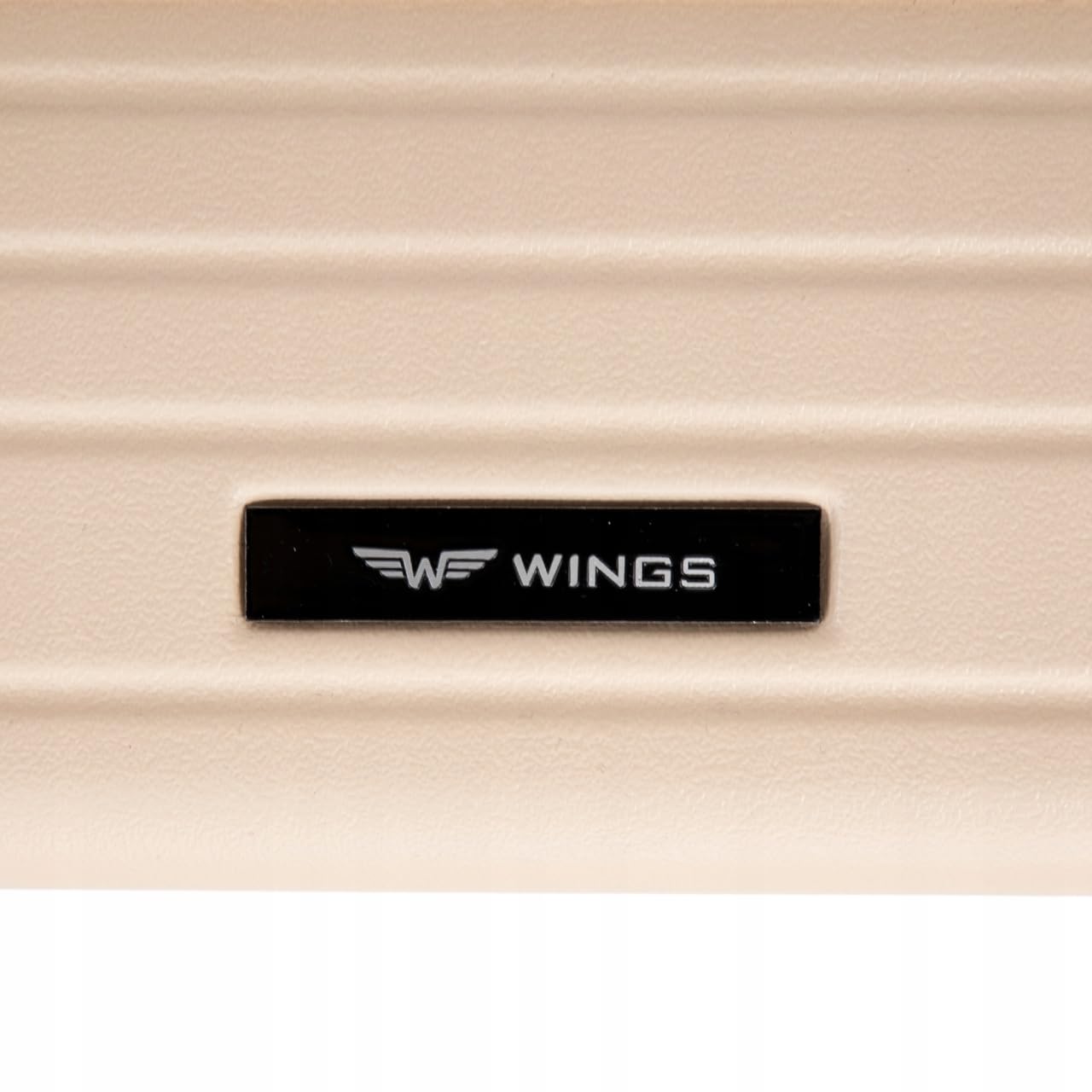 WINGS Walizka Duża BUNTING 28" Kremowa ABS Twarda Lekka Zamek Szyfrowy 4 Kółka 360° Bagaż Rejestrowany