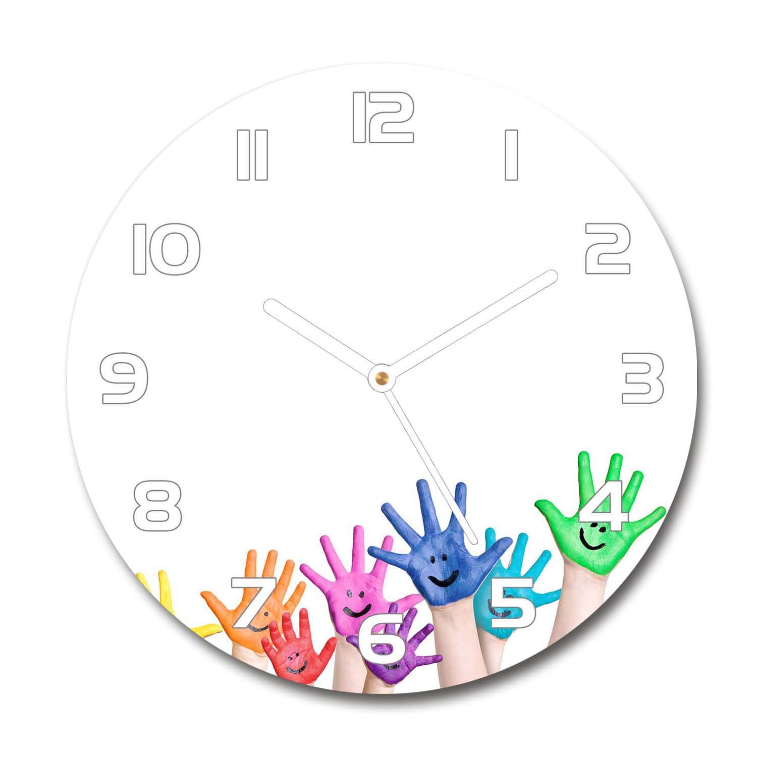 Horloge en verre de salon design Tulup pour créer une ambiance moderne
