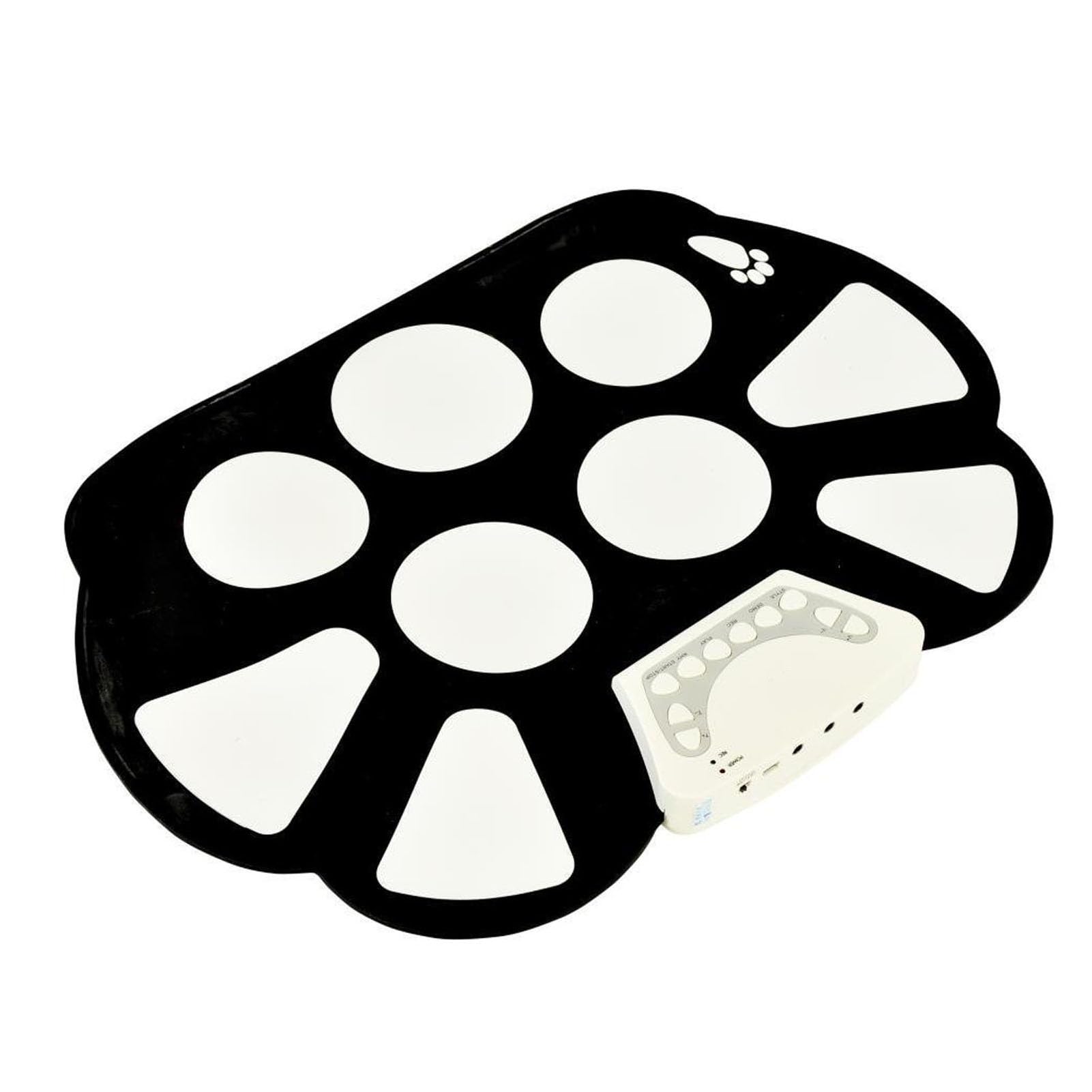 Generic Pad per Batteria Elettronica Portatile Arrotolato a Mano con Suono Realistico per Bambini e Principianti, per Esercitazioni di Musica Pop e Rock, Set di Batteria Jazz per Bambini