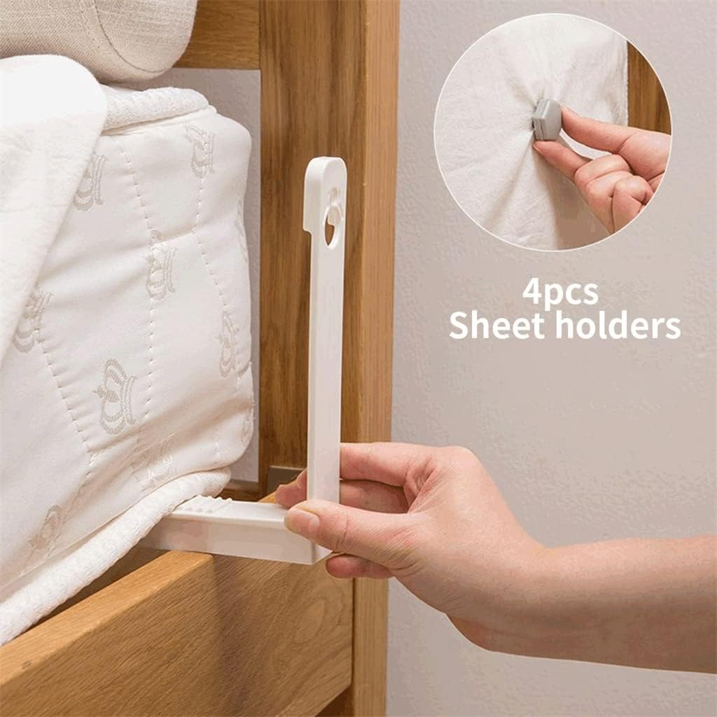 4pcs Room Decor Mattress Needle Sheet Holder Non Slip Bedroom Fasteners Accessories Clip Fixed(Onecolor)