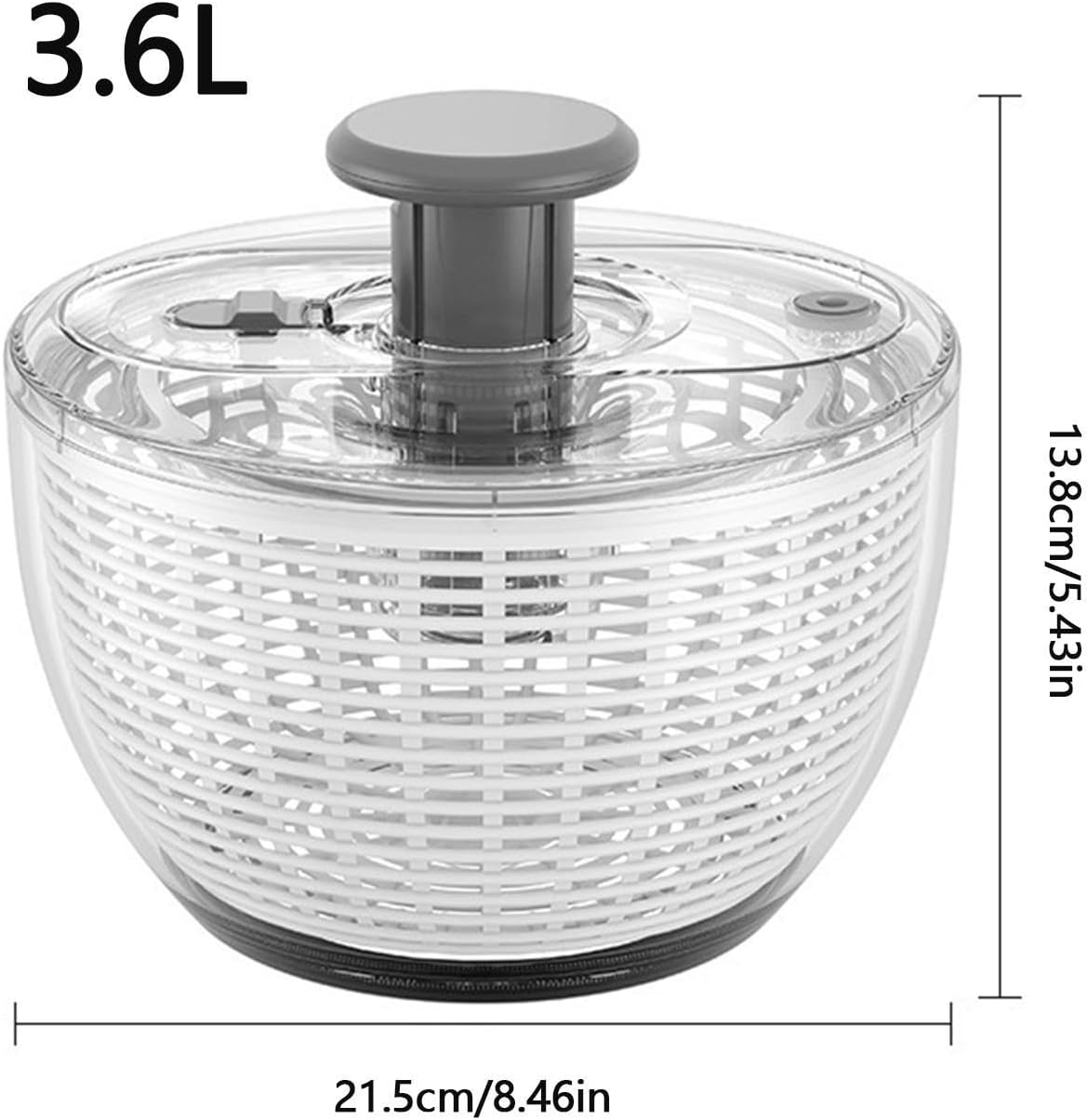 Salad Spinner - Detachable Multifunctional Non Slip Dryer,Salad Washer Spinner and Dryer | for Home Kitchen Restaurant Cooking Baking Washing Cleaning Food Fruit Berry Grape