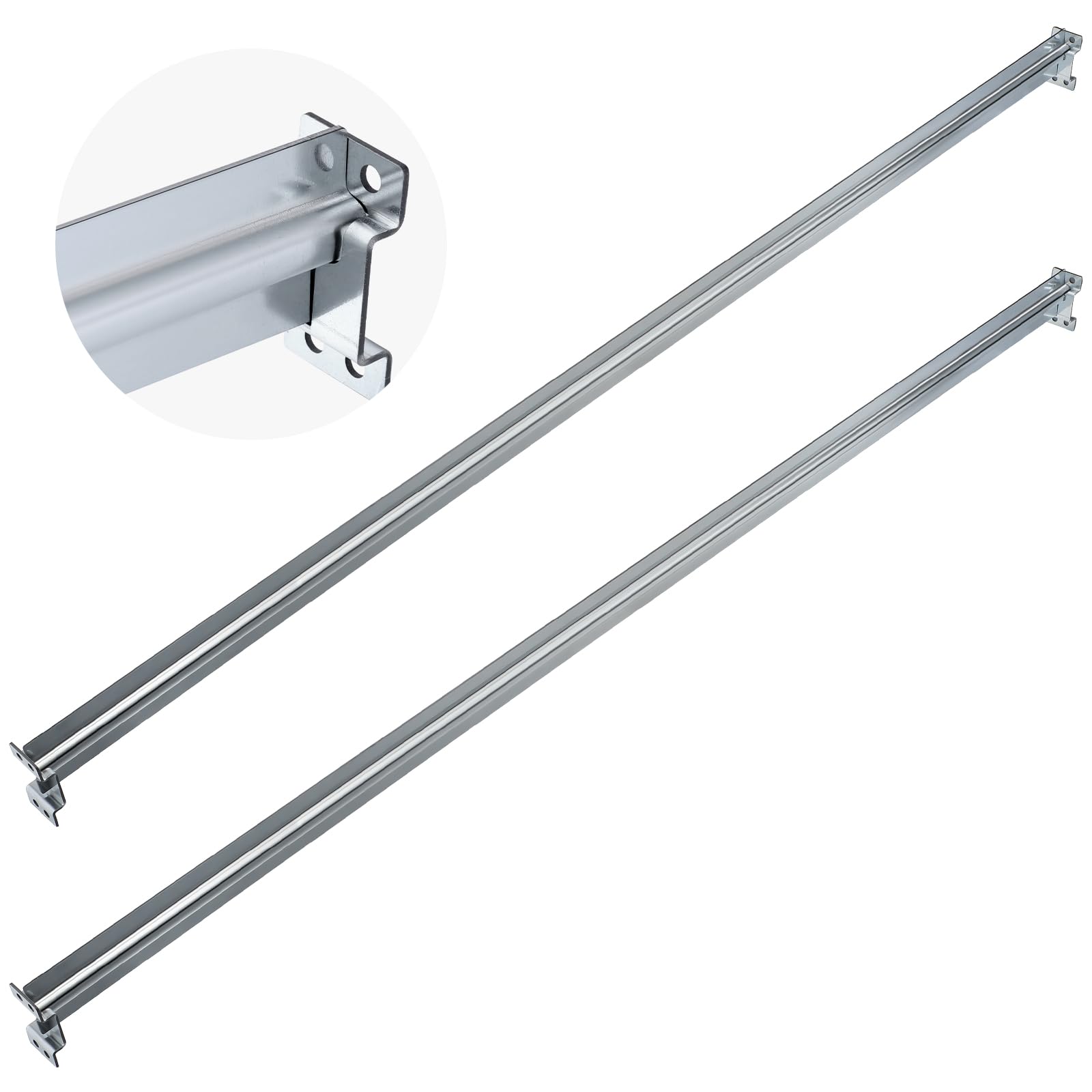 Trandraft 2 Pack Universal File Bars for Filing cabinet Lateral Front to Back File Drawer Rail for Hanging Wood Cabinets Office Storage to Keep