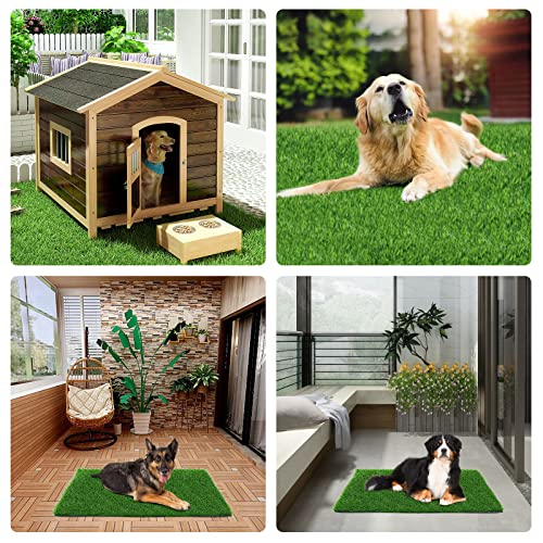 SSRIVER 80*100CM Hundeklo für Zuhause & Hundetoilette Balkon Welpen Training Hundetoilette Ersatzrasen mit Kunstrasen Outdoor Ideal für Wohnung & Balkon