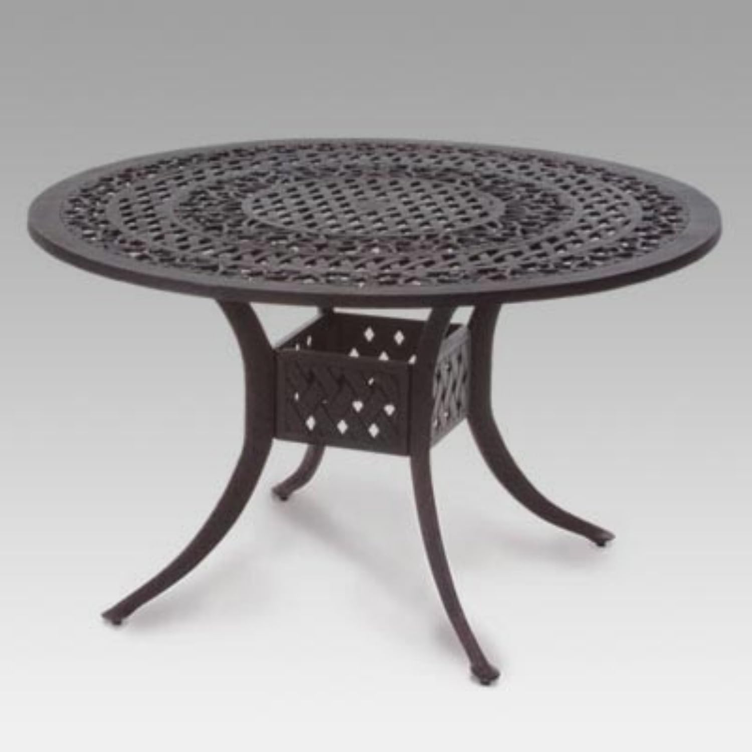 Meadow Décor 116145 Kingston 54Inch Amazon Round Dining Table, Black Home & Kitchen