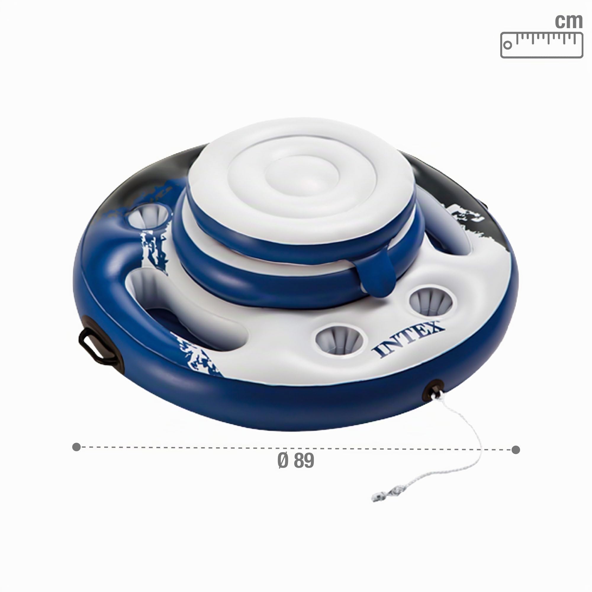 Intex Mega Chill Cool Box - Inflatable Swimming Ring - Diameter 89 cm