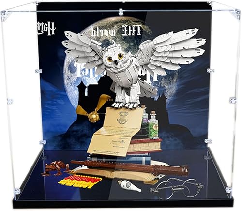 Vitrina acrílica para Lego. Harry Potter Hogwarts Icons 76391, escaparate, protege y decora modelo con almacenamiento a prueba de polvo, regalos