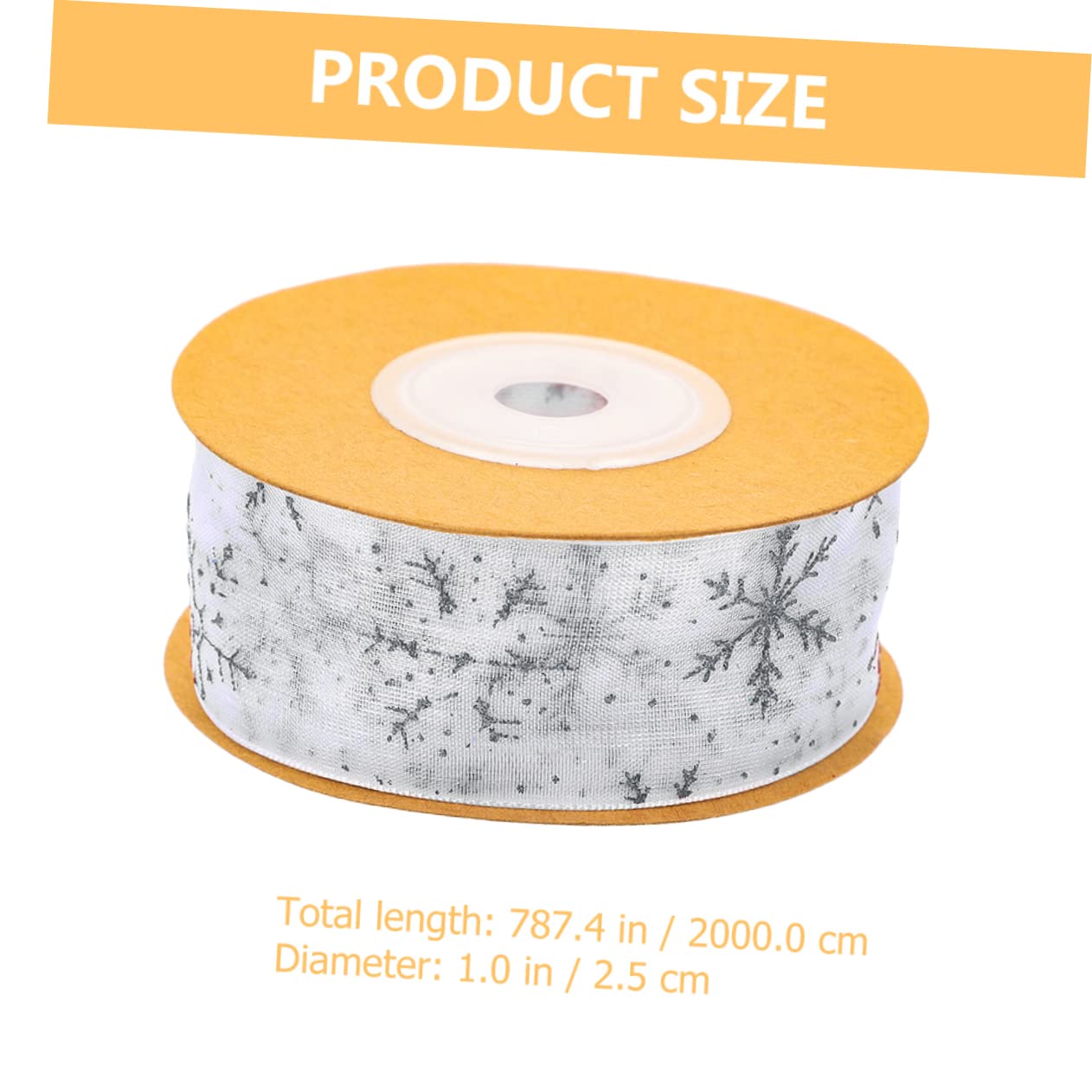 TEHAUX 4rollen Weihnachtsdeko Schleifenband Mit Schneeflockenmuster Für Geschenkverpackung Und Bastelprojekte Geeignet Für Festliche Anlässe Und Dekorationen