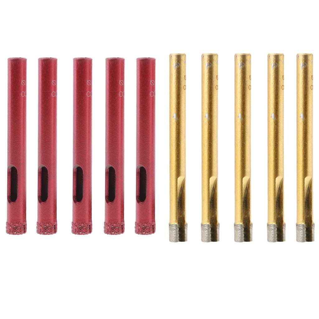 Merishopp 10x Diamond Hole Tile Ceramic GlSlate Porcelain Marble Drill Bits 8mm-image-26
