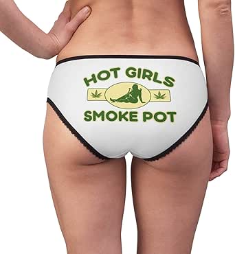 Amazon.com: Hot Girls Smoke Pot Women's Panties - 420 Marijuana