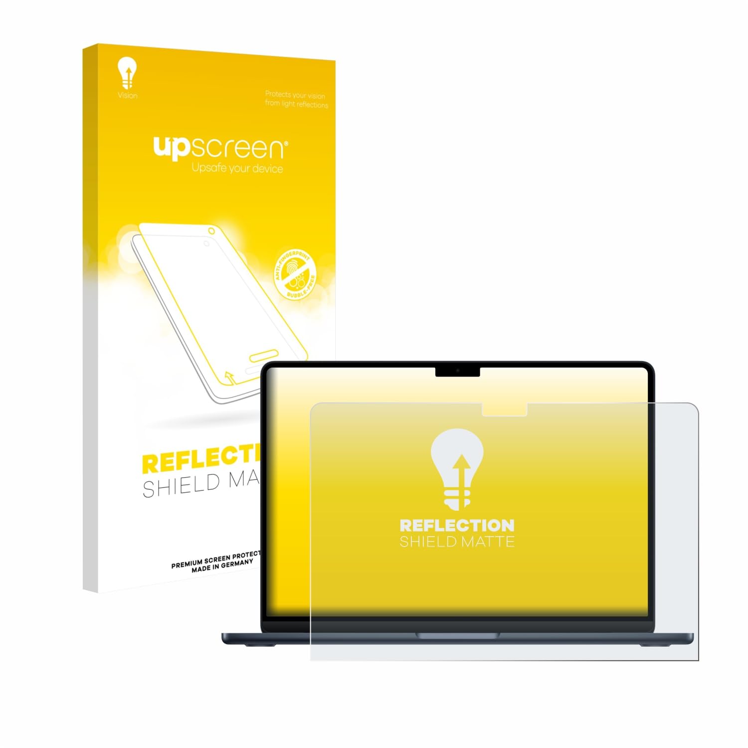 upscreen Pellicola Protettiva Opaca per Apple MacBook Air 13" M4 2025 / M5 2026 Protezione Proteggi Schermo – Antiriflesso, Anti-Impronte