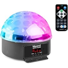 BeamZ JB60R Jelly Ball LED Disco Ball - RGBYWP LED Magic Ball Light with DMX Control, Sound Activation, IR Remote & Auto Modes for Parties & Events [Energy Class A]