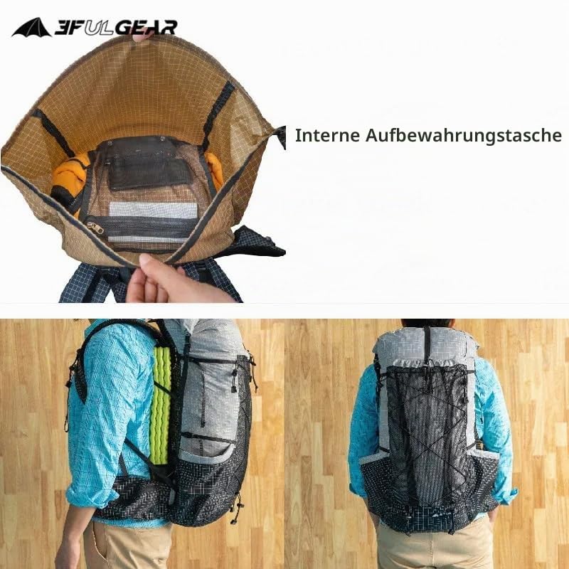 3F UL GEAR QiDian Pro UL 46+10L Rucksack Outdoor Klettern Tasche Camping Wandern Taschen UHMWPE Ultraleicht
