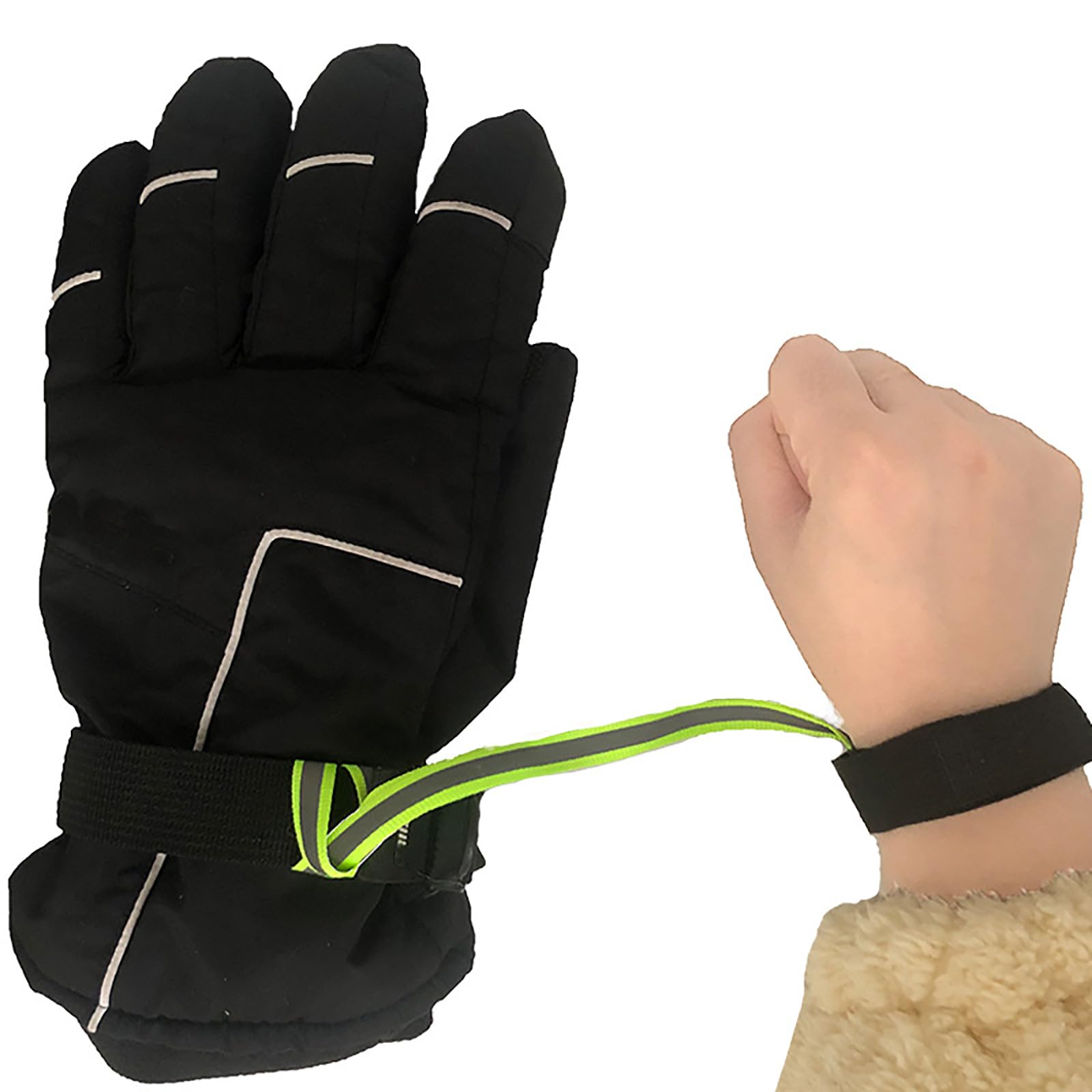 Lot De 4 Sangles élastiques Pour Gants – Anti-perte, Pour Ski, Snowboard, Alpinisme, S’attache Au Poignet