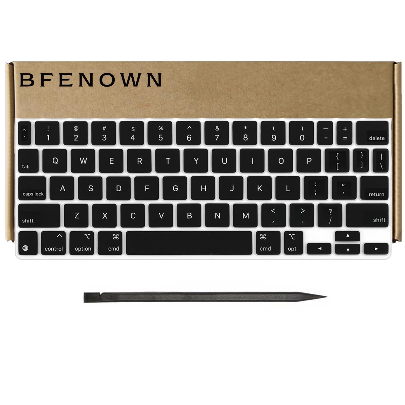 Teclas de repuesto QWERTY US para iPad Pro de 11 pulgadas (1ª, 2ª, 3ª, 4ª generación) y iPad Air (4ª, 5ª generación y M2) Magic Keyboard A2261 (negro)