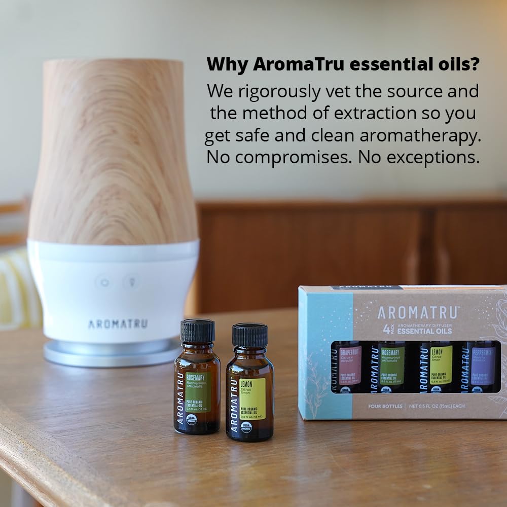 未開封　doTERRA　ディフューザー　ソフィ　レモンマートルオイル セット Amazon.com: AromaTru USDA Certified Organic Oils - 15ml - 3rd