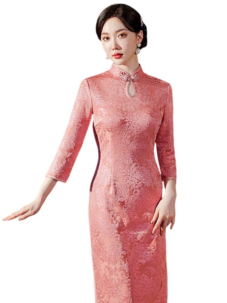。CHEONG DAM STYLE ピンク Amazon.com: CBROOT Women's Chinese Cheongsam Dress - Spring