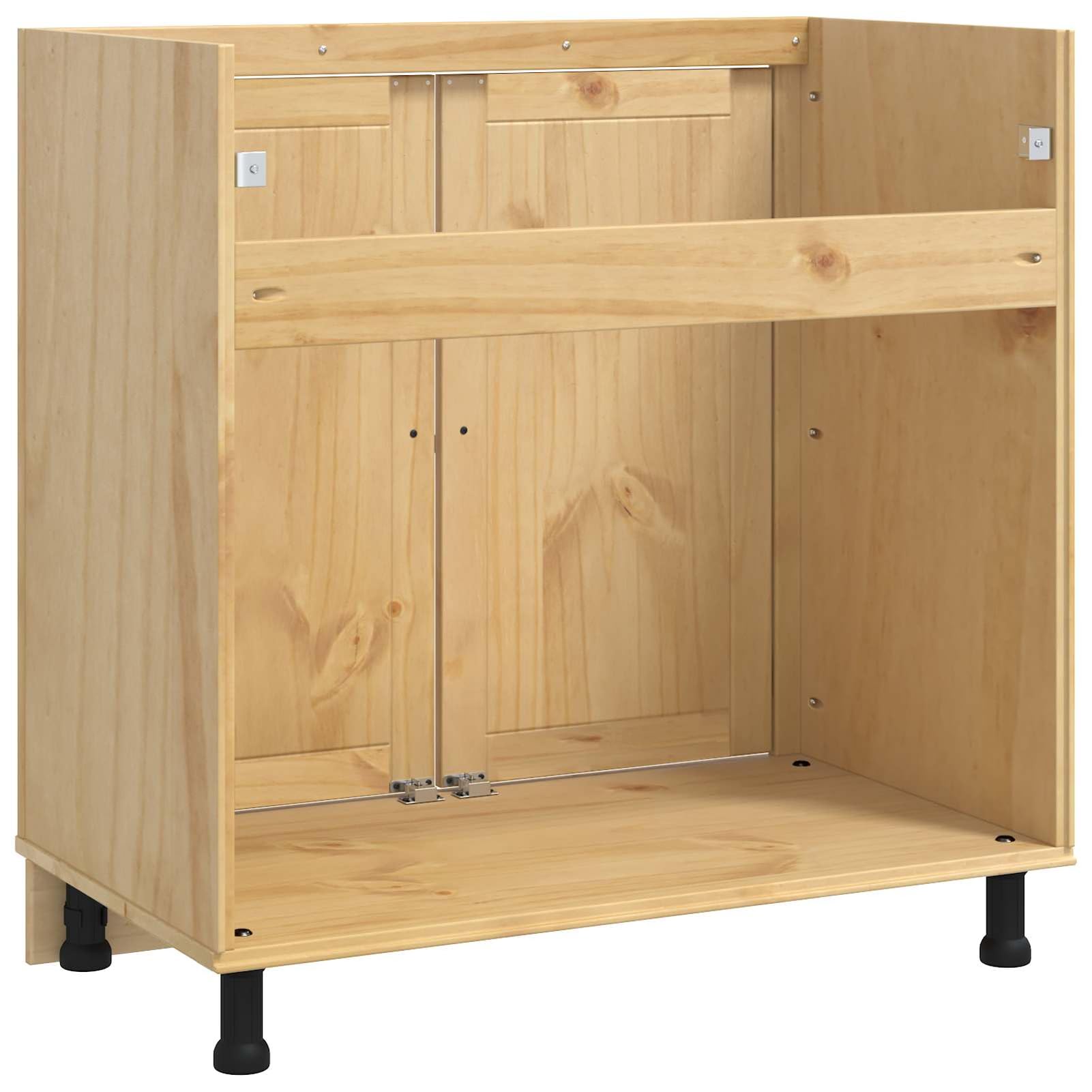 Homgoday Eleganter Kiefernschrank mit viel Stauraum - Modernes Design für Wohnzimmer und Esszimmer Model42007570