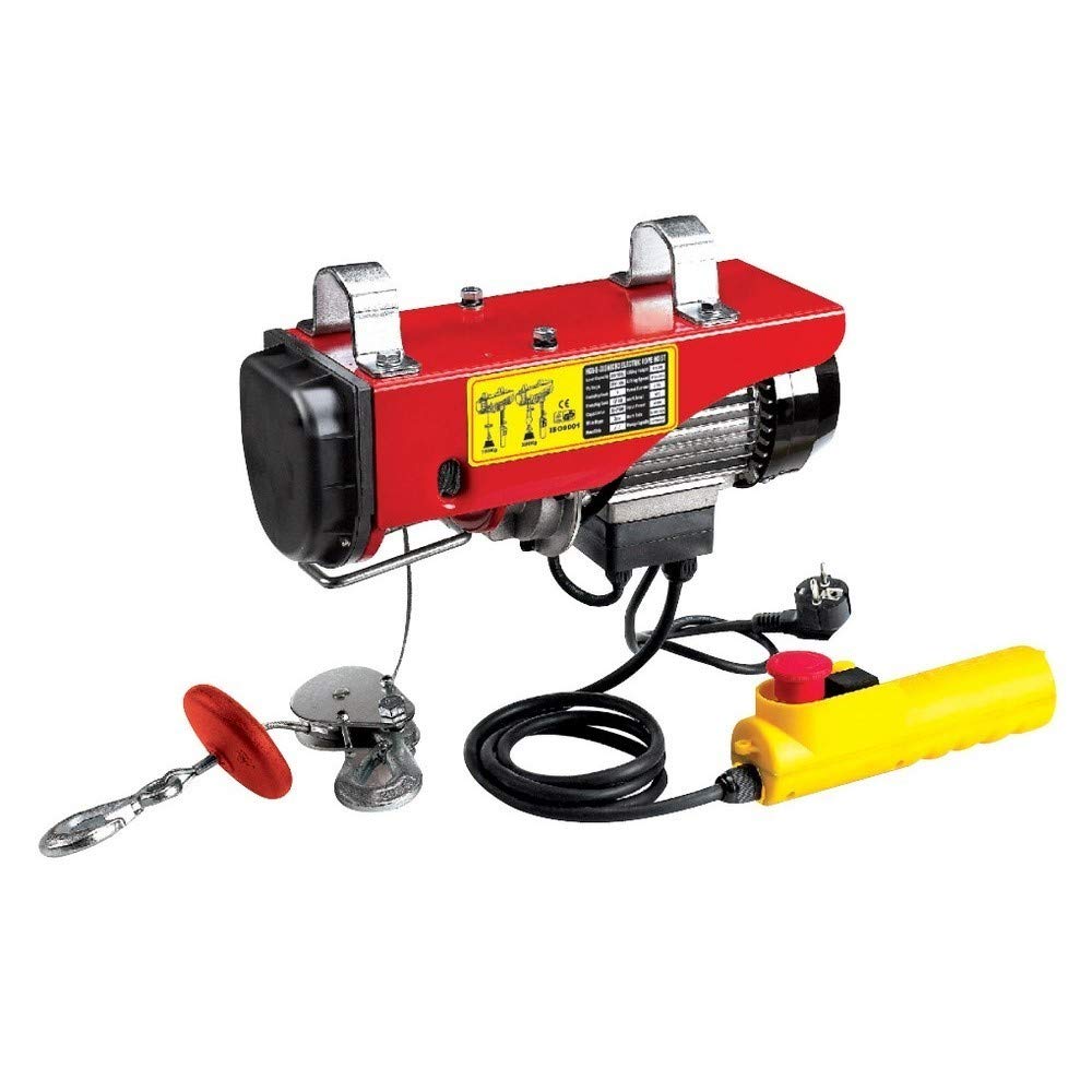 CEVIK PRO CE-P125-250 Polipasto Eléctrico 220V 540W Capacidad 125-250kg Gancho con Cierre de Seguridad Control Térmico Instalación Rápida y Uso Industrial