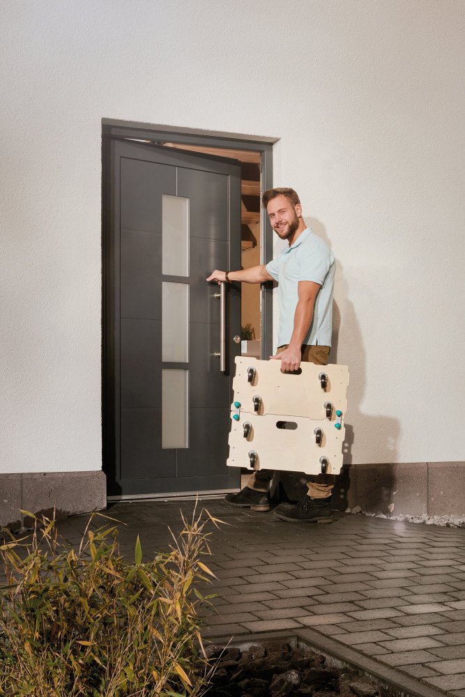 wolfcraft 5543000 Puzzle Boards Möbelroller ft 400, 2 Stück