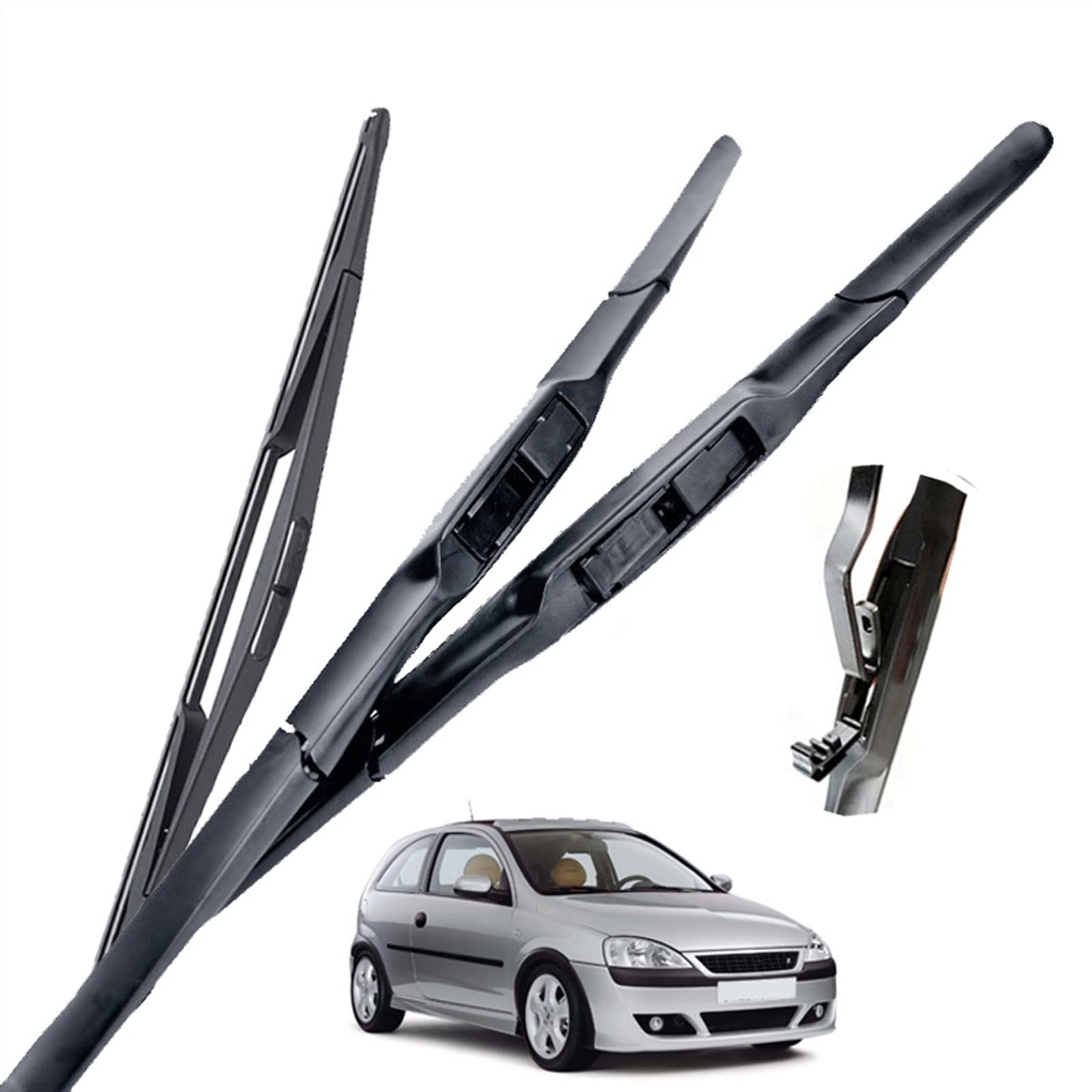 Parabrezza Parabrezza Spazzole Tergicristallo Auto Anteriore Posteriore Tergicristallo per Opel per Corsa C Hatchback 2000 2001 2002 2003 2004 2005 2006