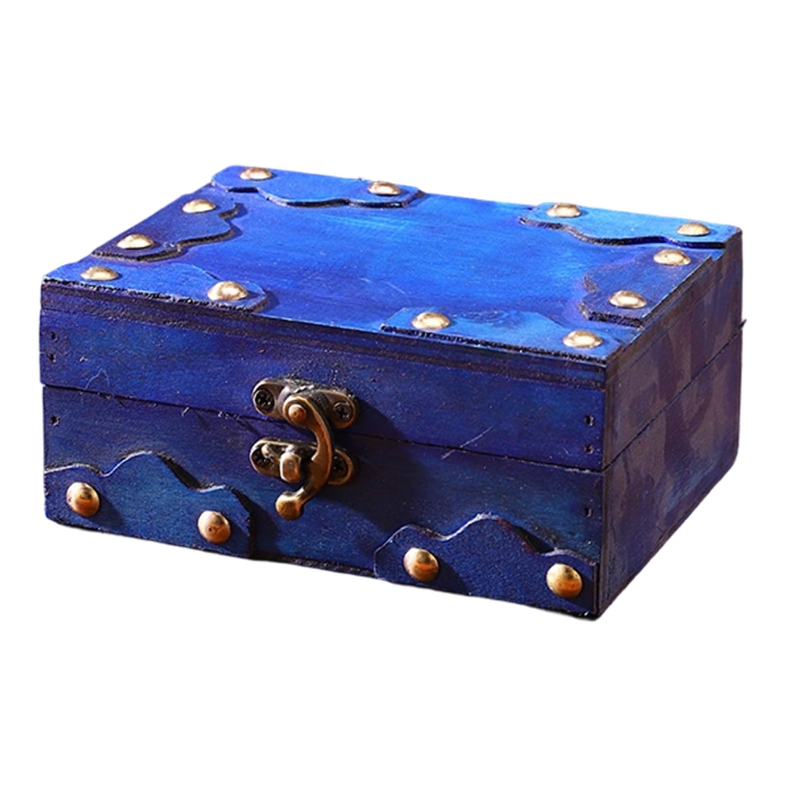 Kaeltsyn European Wood Storage Chest Featuring Metal for Secure Storage of Valuables and Decorative Home Accent Decorative Box