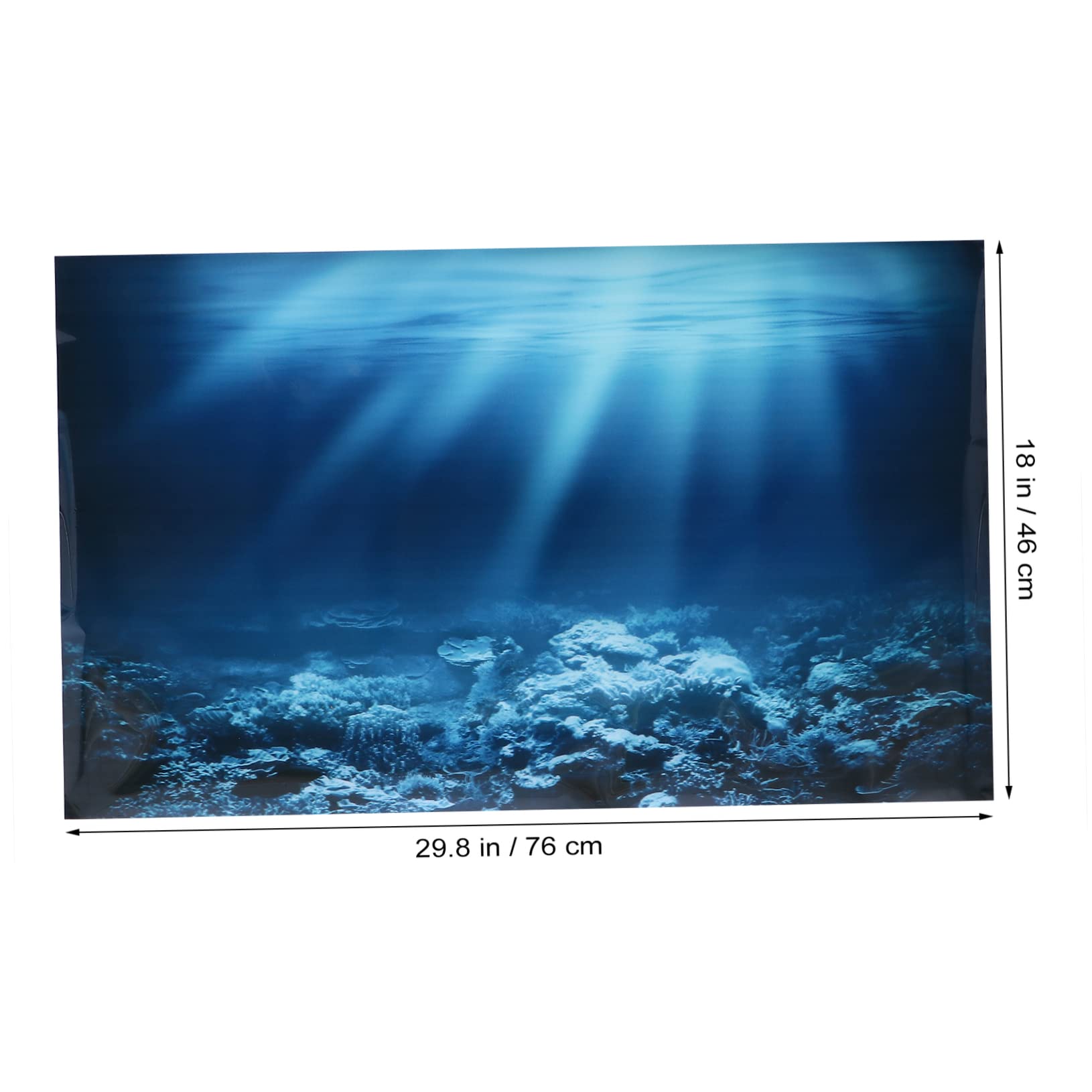 Mipcase 3piezas Póster Decorativo De Acuario Fondo De Coral Pegatina Adhesiva para Pecera De Decoración Removible para Acuarios para Crear Acuáticos Atractivos
