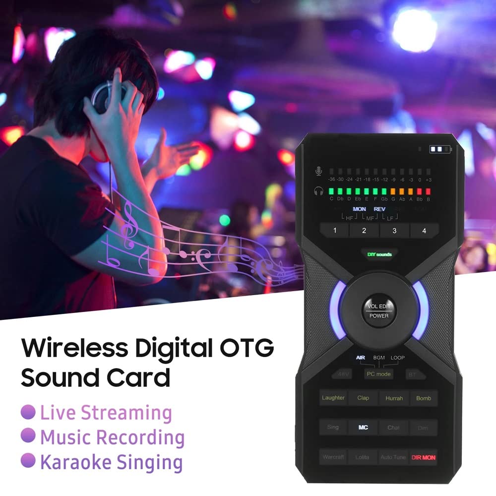 Carte Son numérique Connexion à la Carte de mixage Audio OTG Processeur de Son Audio DSP intégré pour l'enregistrement en Streaming en Direct