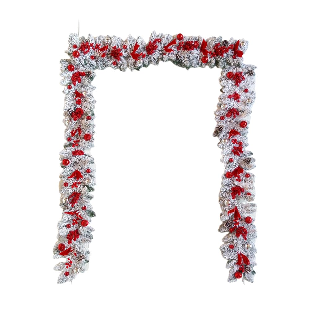 CLBDRESS Christmas Vine Hanging Garland Artificial Holiday Art Wreath Festival Theme Multifunctional Party New Year Decor Props