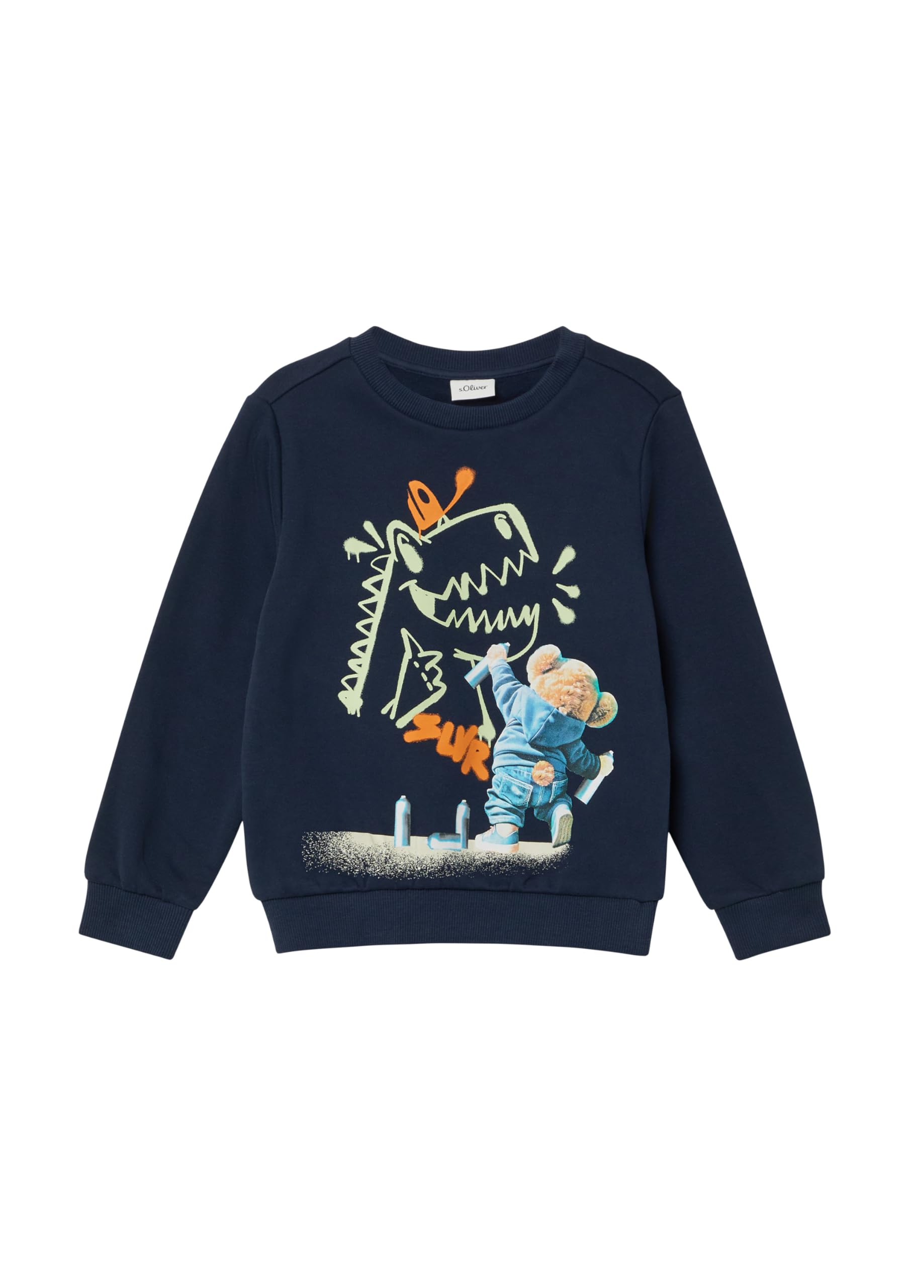 s.Oliver Kuscheliges Sweatshirt mit Fotoprint