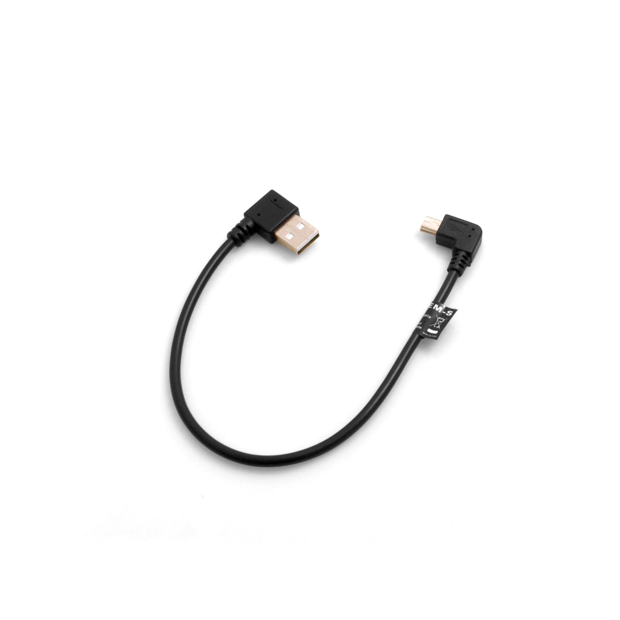 Câble D'Alimentation USB-C Mâle Coudé 90° Vers Fils Nus 22AWG 25cm