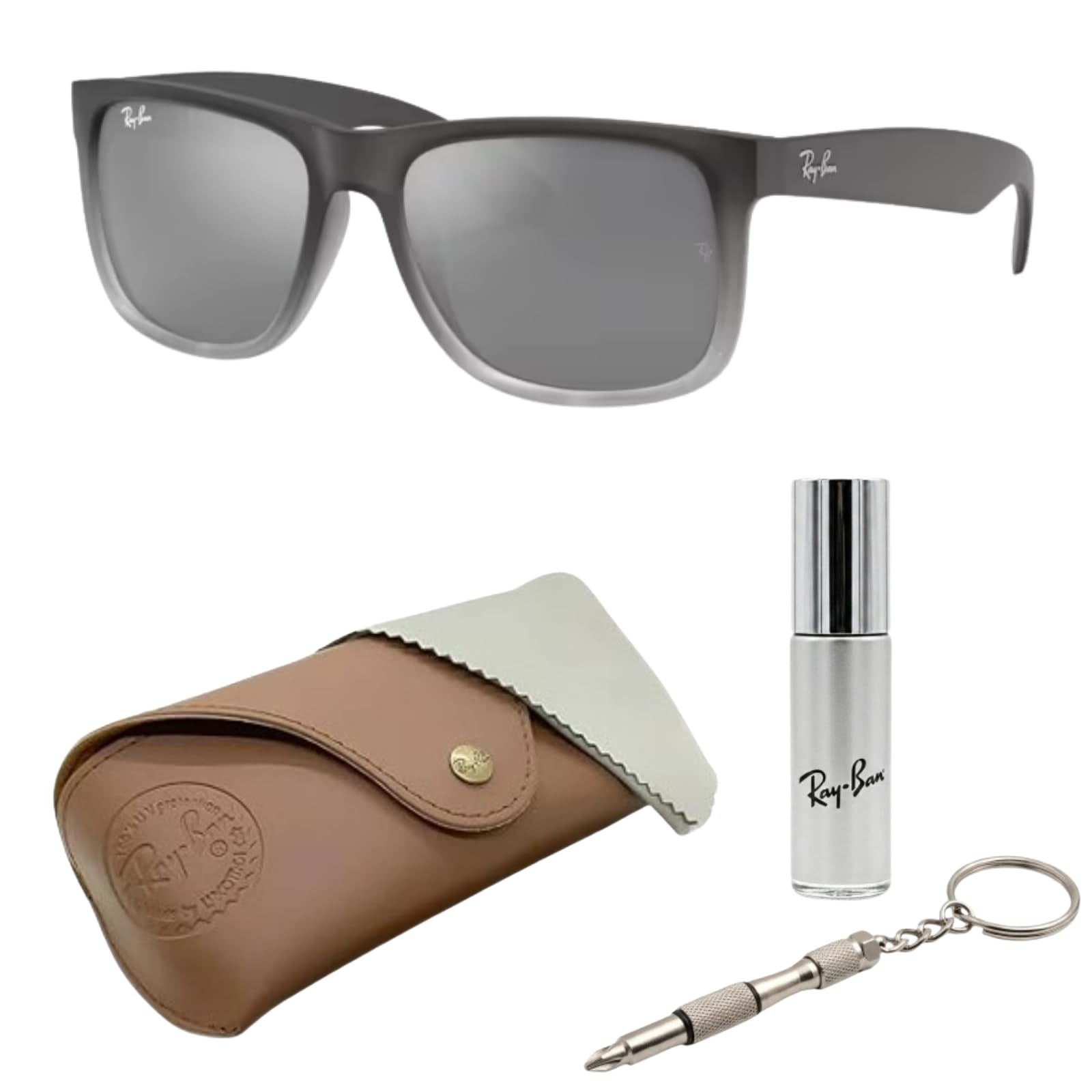Amazon | Ray-Ban RB4165 JUSTIN CLASSIC スクエアシェイプ サングラス