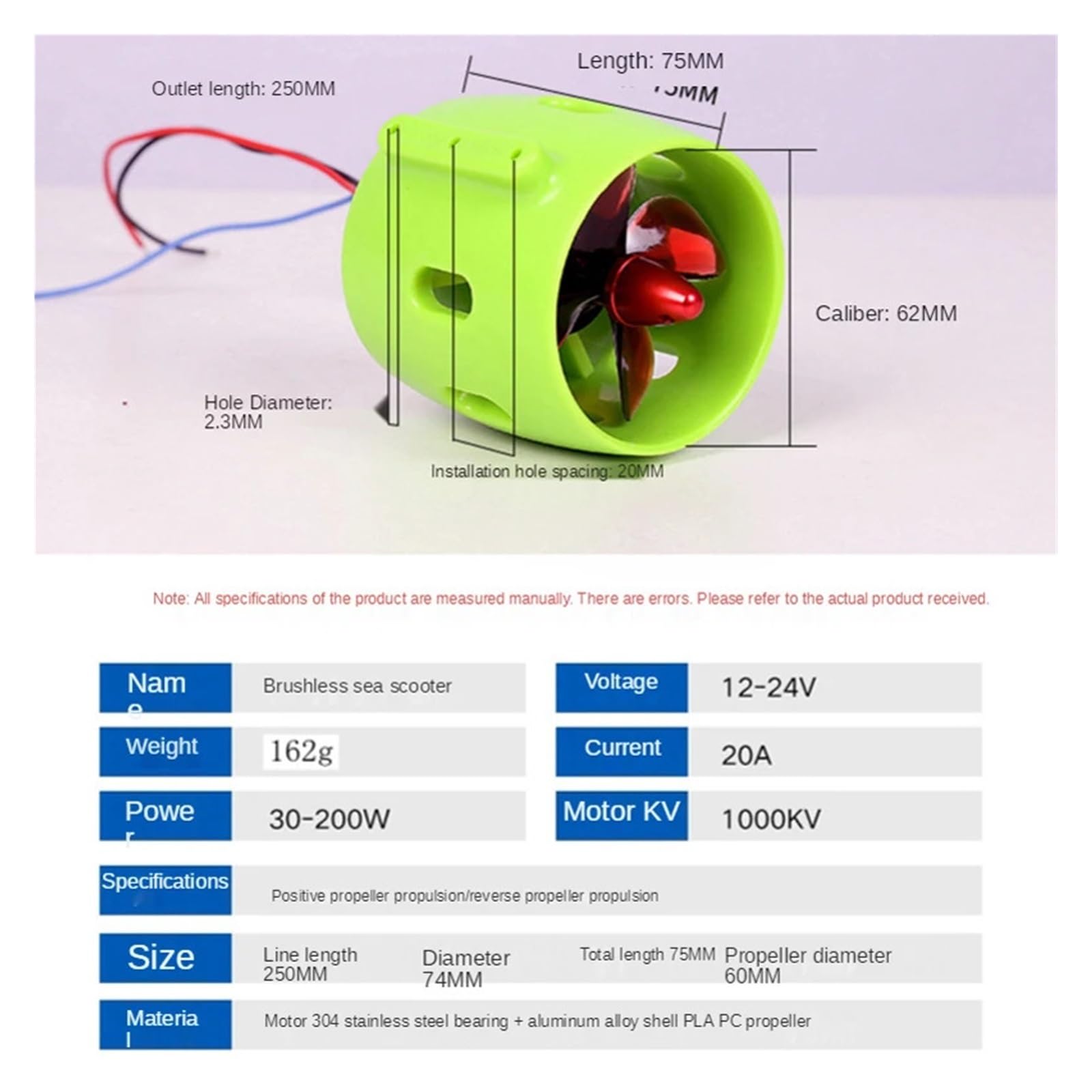 Łopatki śmigła 12V-24V, silnik bezszczotkowy do łodzi podwodnej, 4-łopatowe śmigło do modeli łodzi RC(Ccw)