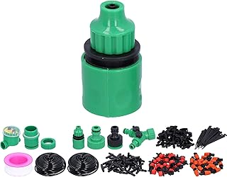 Kit de irrigação por gotejamento, sistema de irrigação por gotejamento para irrigação de plantas internas externas Sistema de irrigação por gotejamento de estufa para hidratação