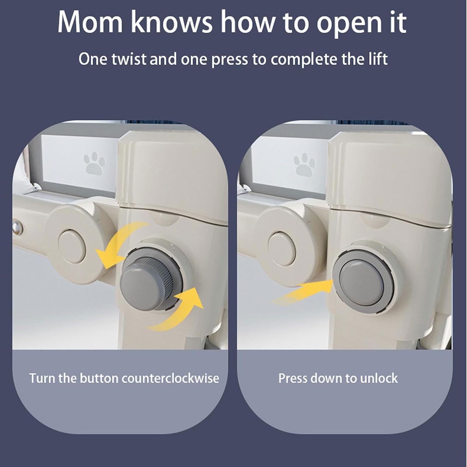 HUHJYUGE Barandilla de Cama para Niños, Barrera de Seguridad para Cama Bebé, Barrera de Cama Portatil y Extensible, Protección contra Caídas, Altura Ajustable, Fácil de Montar (1.8m)