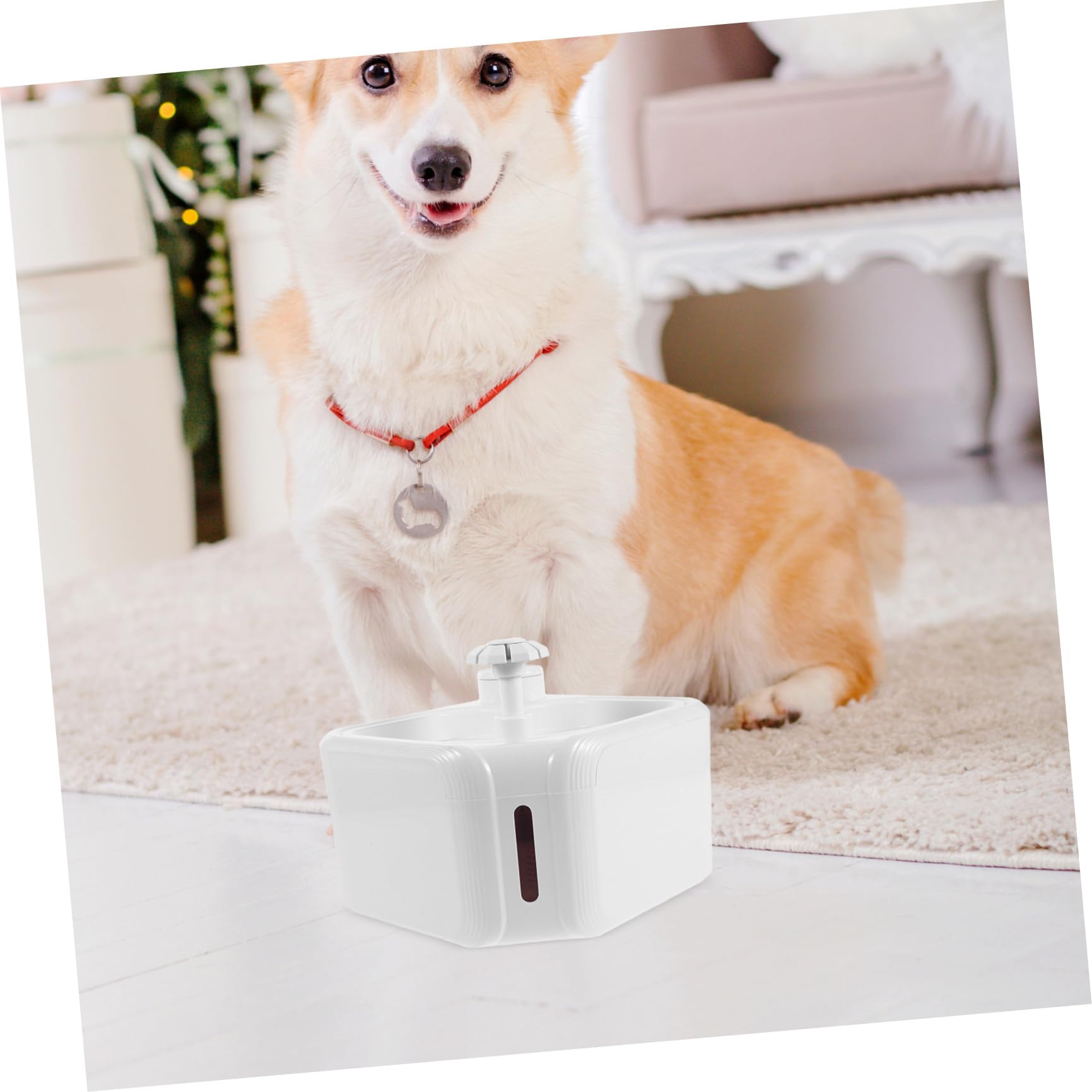 Abaodam Fuente para Gatos Fuente de Agua para Gatos Pequeños Bebedero Automático para Mascotas con Sensor de Movimiento Funcionamiento Silencioso Abs Blanco Gran Capacidad Uso en Interior