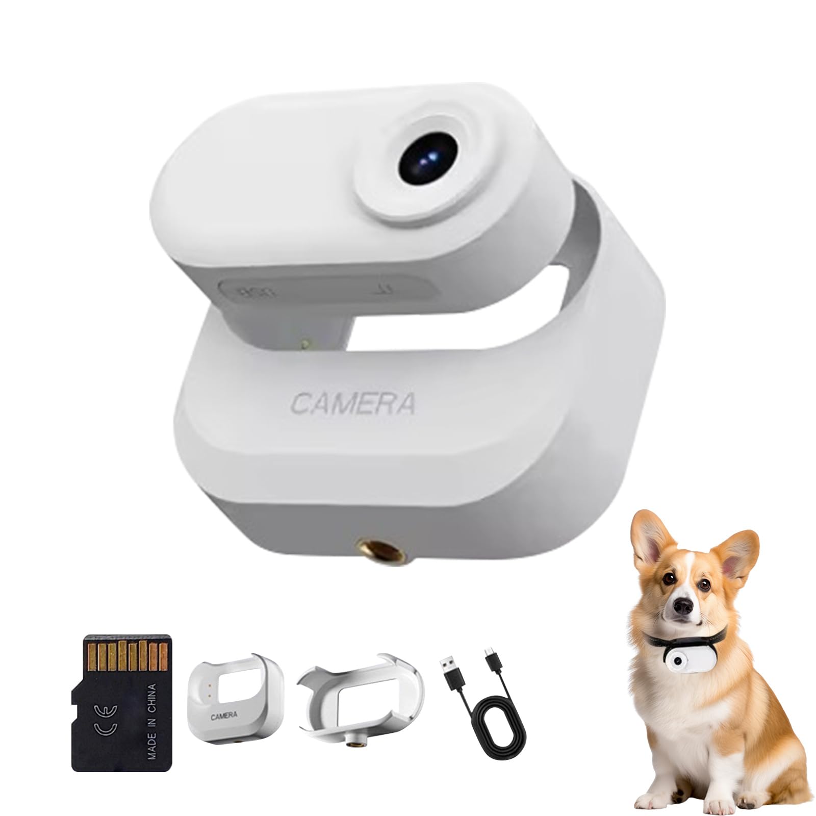 Caméra corporelle 1080p pour cyclisme et blogueurs d'animaux domestiques