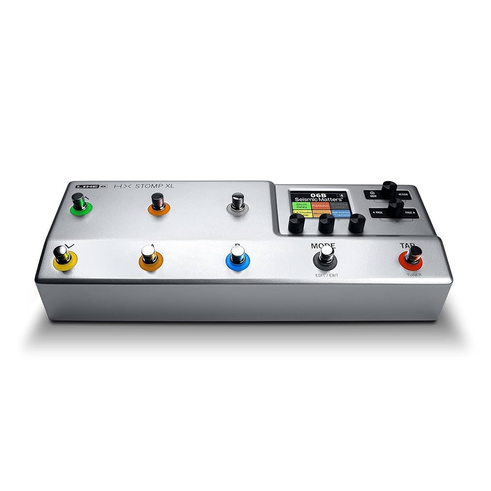ギター line6 hx stomp(limited edition silver) Amazon | LINE6 HX Stomp Silver ギター・プロセッサー HELIX