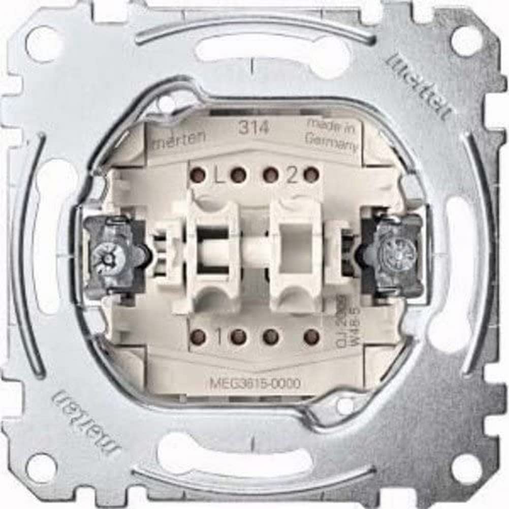 Merten MEG3615-0000 | wkład przełącznika szeregowego | 16 A - AC 250 V - zaciski wtykowe | Made in Germany