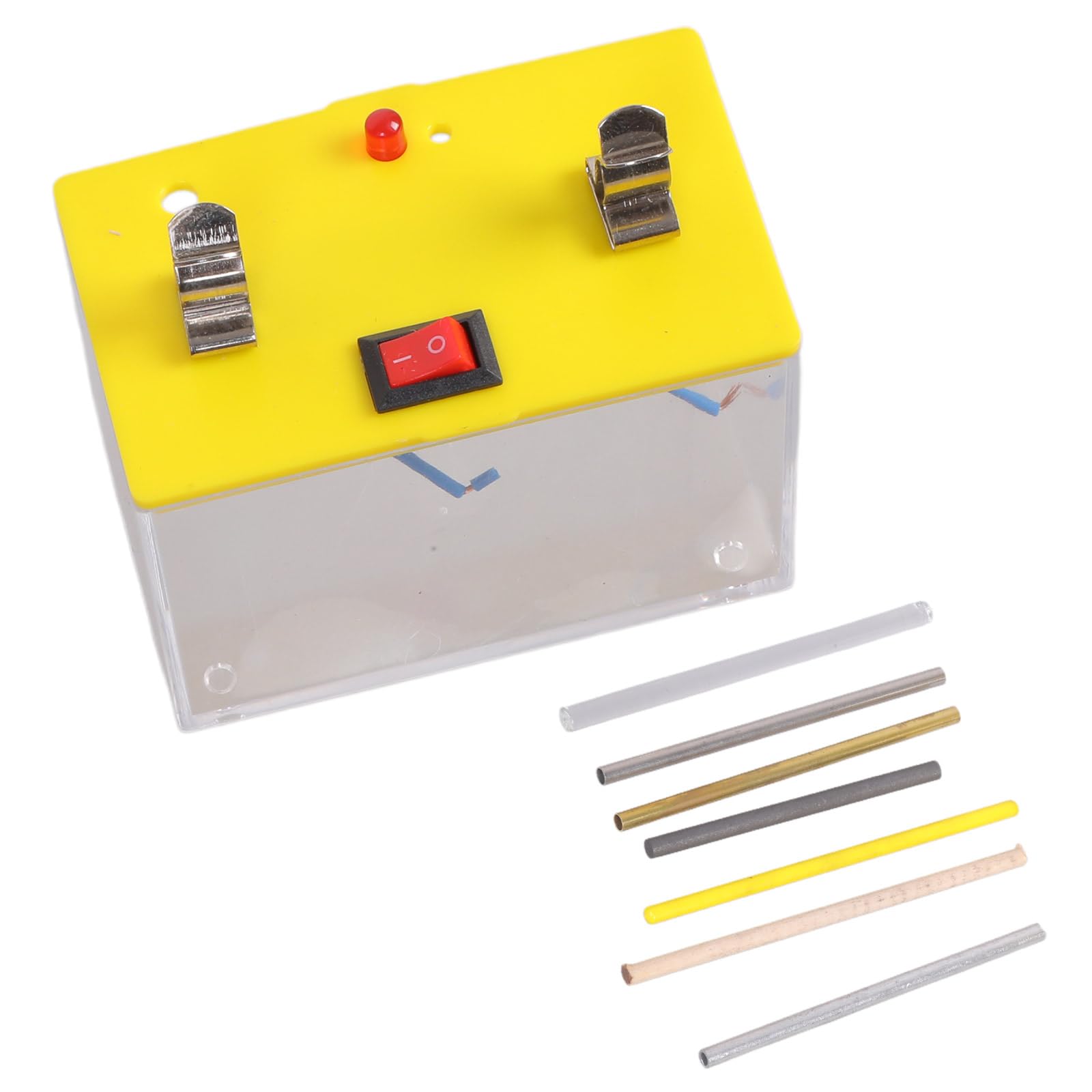 Jazuaiao Electrodes Solution Conductivity Experiment Demonstrator Box for Science Education Electrochemical Teaching Aid Lab Equipment