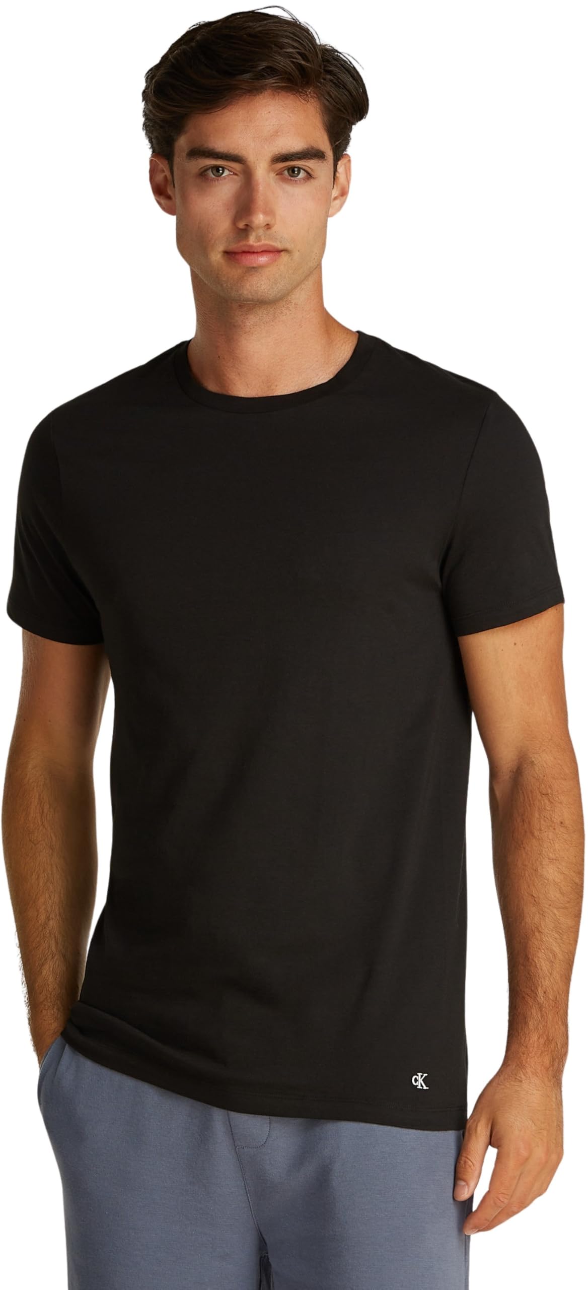 Calvin Klein Uomo T-Shirt Maniche Corte Confezione da 3 in Cotone
