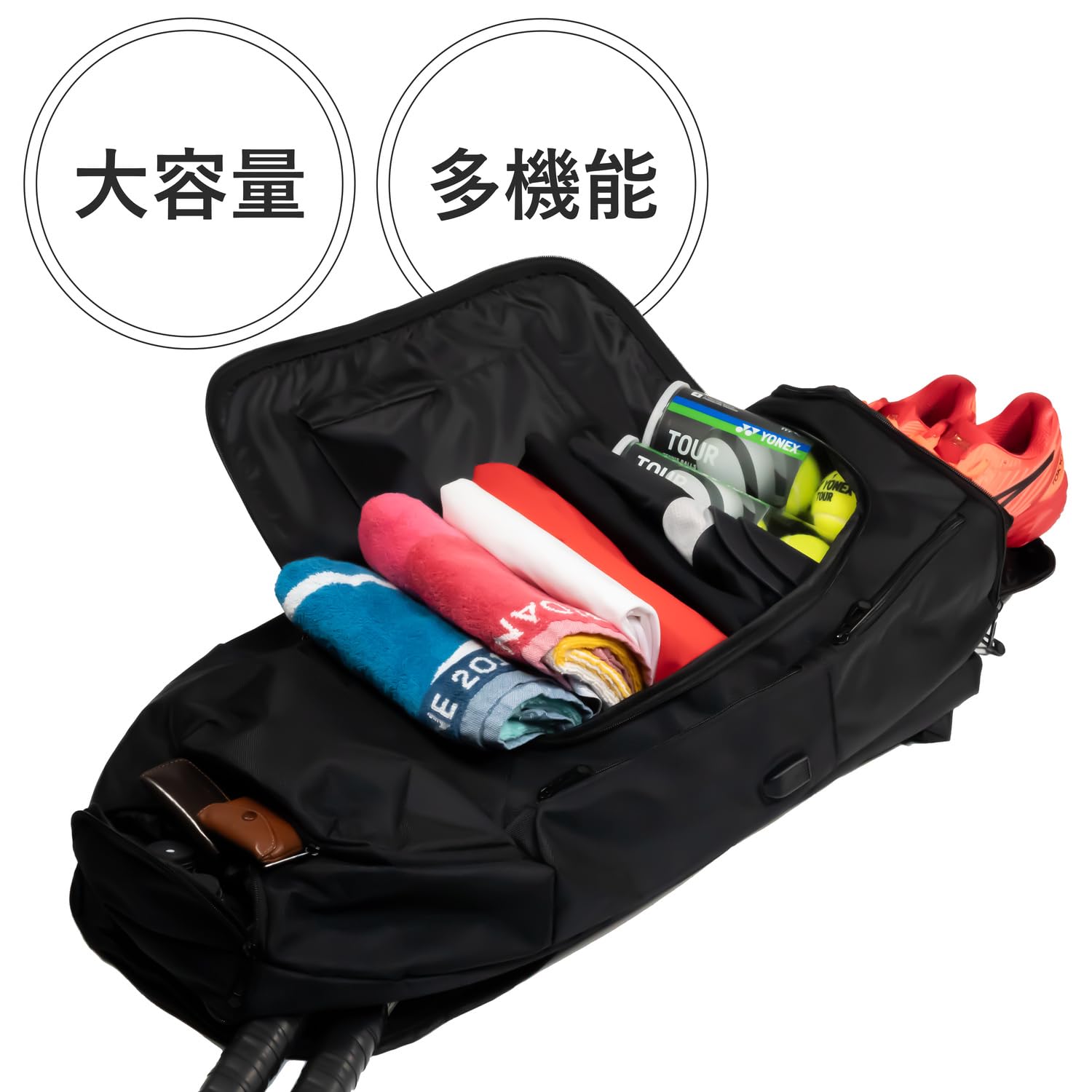 Amazon.co.jp: Logical Tennis Data ラケットバッグ テニス バック 