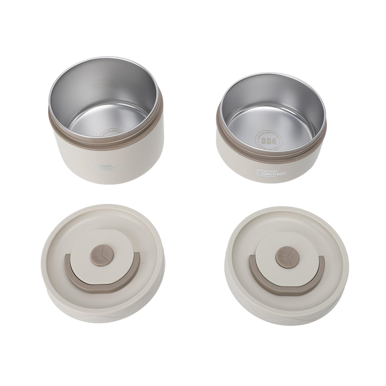 Haofy Edelstahl 304 Isolierbox 200 ml mit auslaufsicherem Deckel Thermobehälter für Arbeit, Schule, Essen im Freien