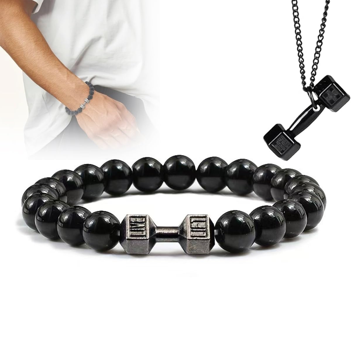 Amazon.co.jp: Liangchaochen ダンベルブレスレット 重いブレスレット