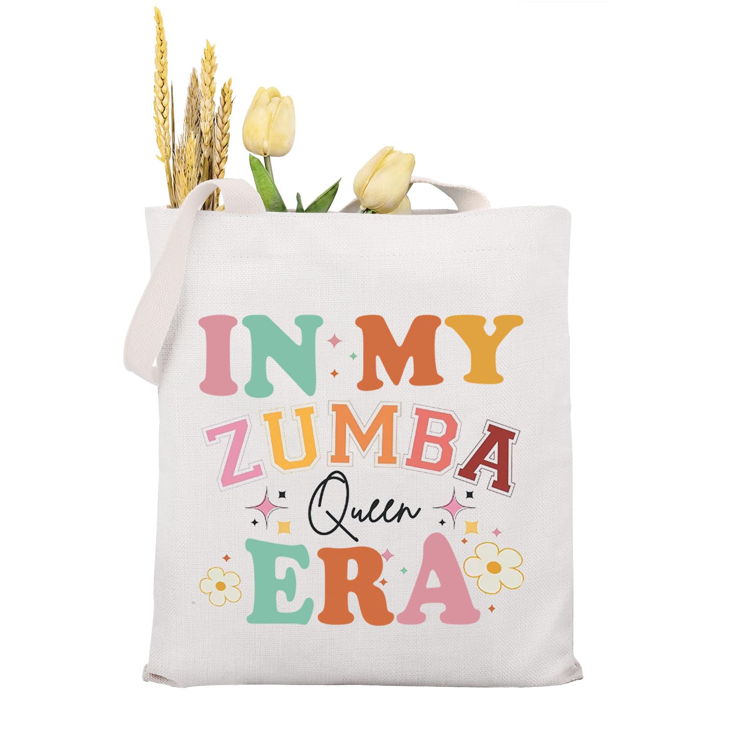 MAOFAED Dance Teacher Present, Daning Team Gift, Canvas Tote Bag for Dance Lover, Dancer Gift (zumbaqueen era)
