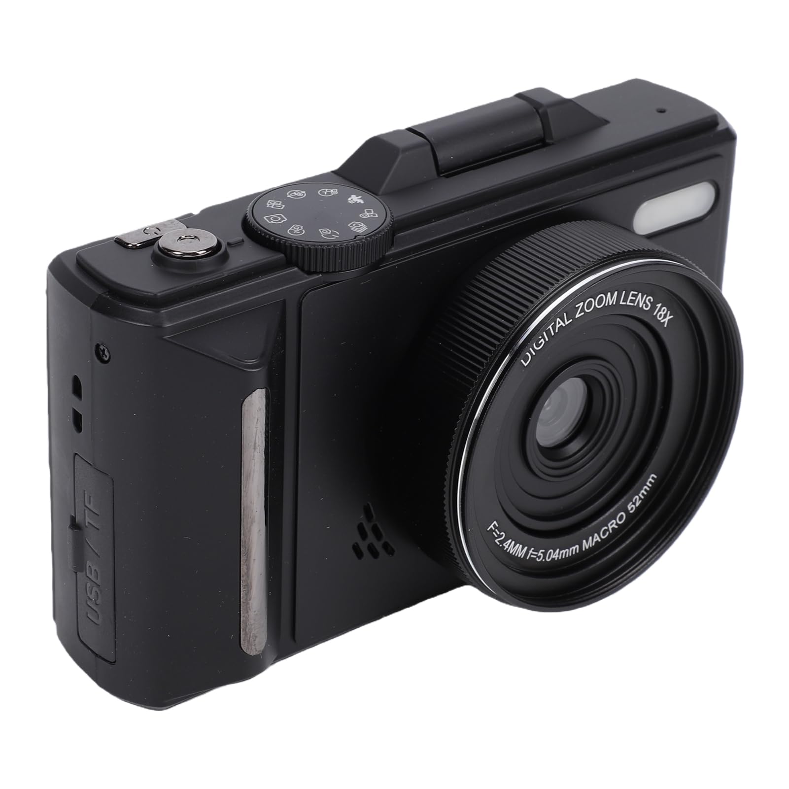 LICAEVEY Fotocamera Digitale 5K, Zoom 18X WiFi, Schermo Ribaltabile 3.0