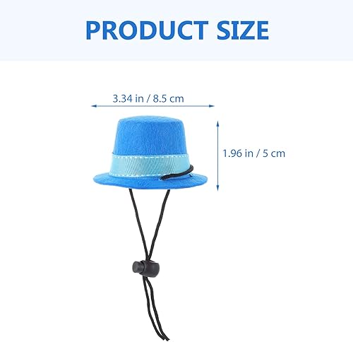 Miniatura 2 de Juego de 4 piezas de ropa de conejillo de indias, sombrero de hámster y pajarita, sombrero de copa de animal pequeño, sombreros pequeños, disfraz de